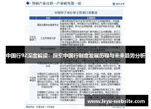 中国行92深度解读：探索中国行制度发展历程与未来趋势分析